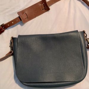 COPY - Go Forth Goods kindle crossbody satchel in limited edition Smokey Blue